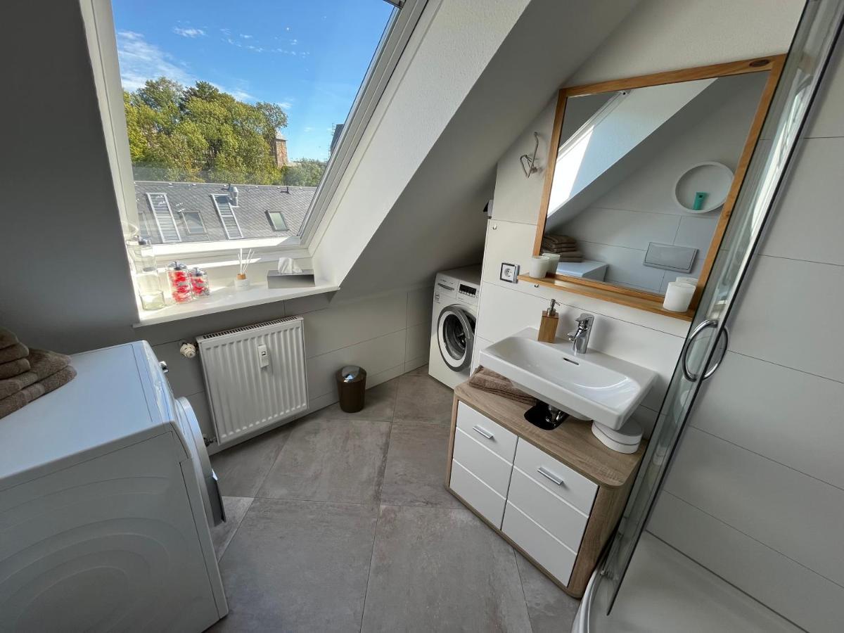 Attraktives Appartement Im Stadtzentrum Plauen Balkon Lift Экстерьер фото
